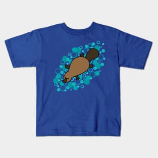 Swimming Platypus Kids T-Shirt